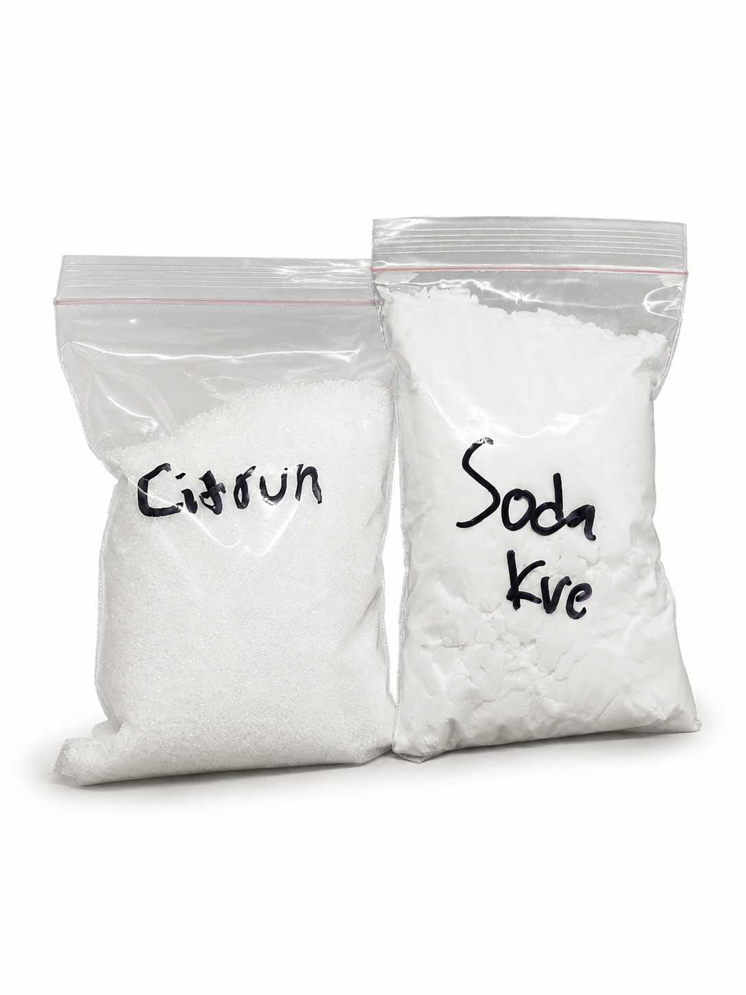 Paket asam sitrat dan soda kue